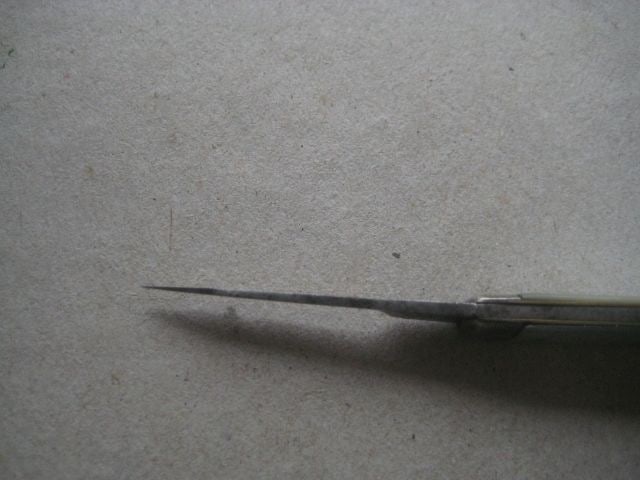 Title: William IV Mother of Pearl Hafted Quill Bladed Folding Fruit Knife Description: William IV - 6