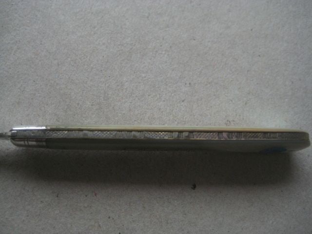 Victorian Mother of Pearl Hafted Matching Silver Bladed Folding Fruit Knife and Folding Fork - 15