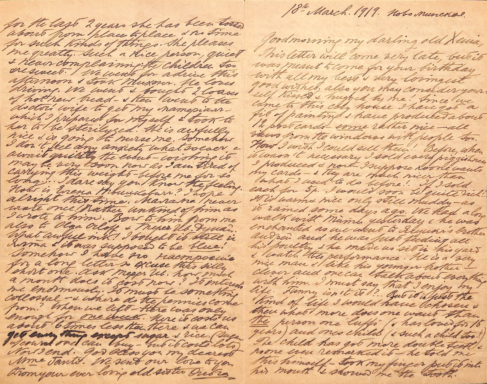 Title: Royalty Grand Duchess Olga Correspondence To Her Sister Grand Duchess Xenia 1916-1920 - 13