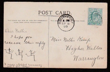 Title: G.B Air Mails 1903 (Aug 29) Description: "Life-Boat Saturday Balloon Post" picture - 2