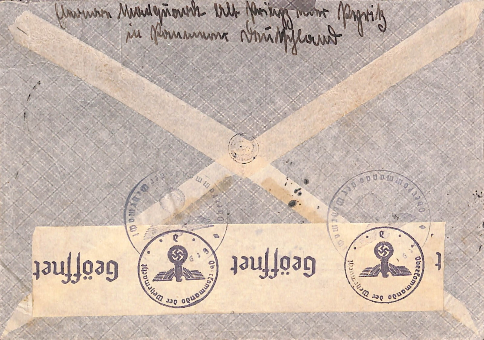 Title: Argentina/Germany - Graf Spee 1941 (Apr 29) Description: Air Mail Cover from Pyritz franked - 2