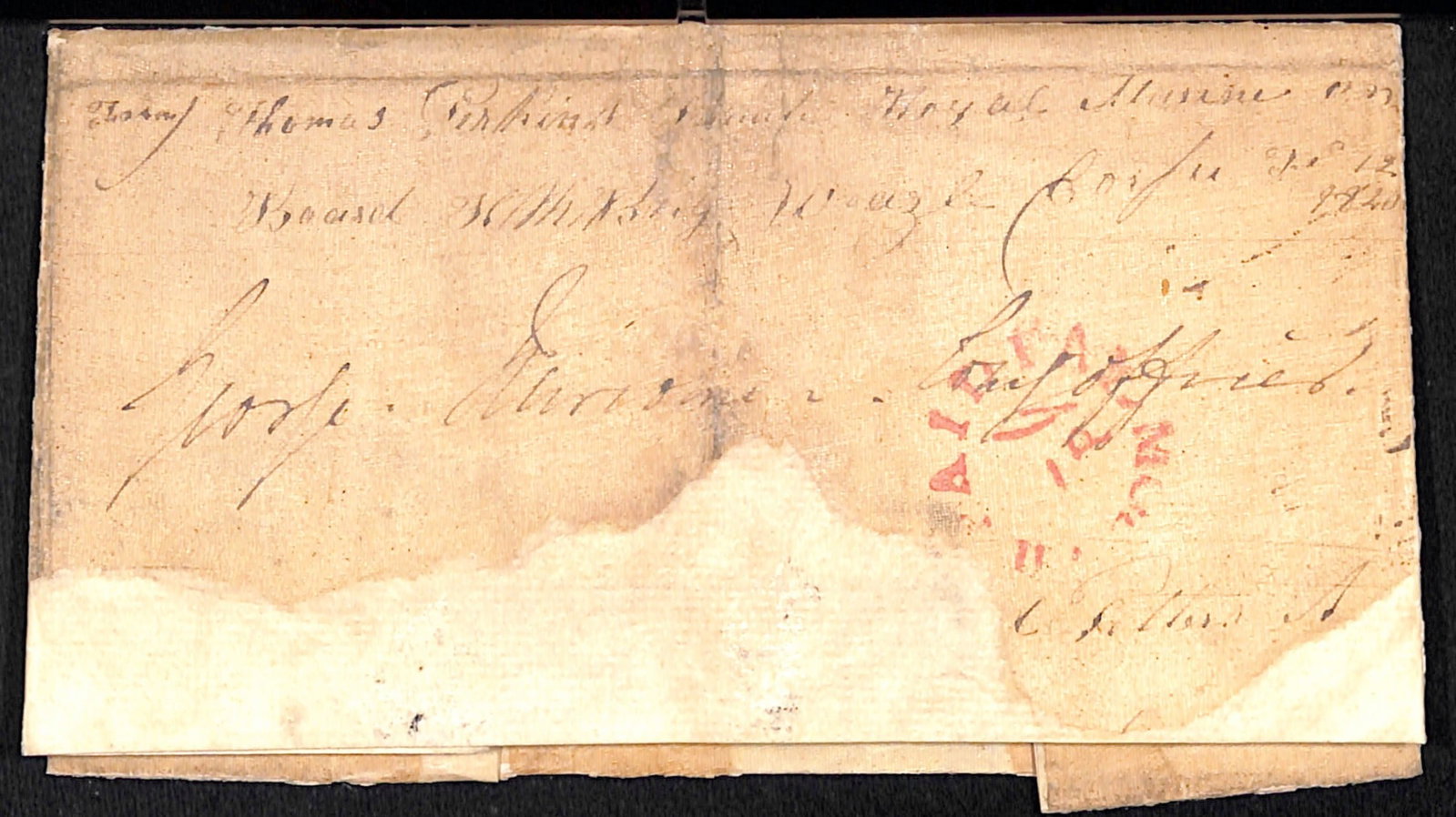 Title: G.B - Military / Cornwall 1839 (Nov. 1) Description: Entire letter written by Pte Thomas - 6