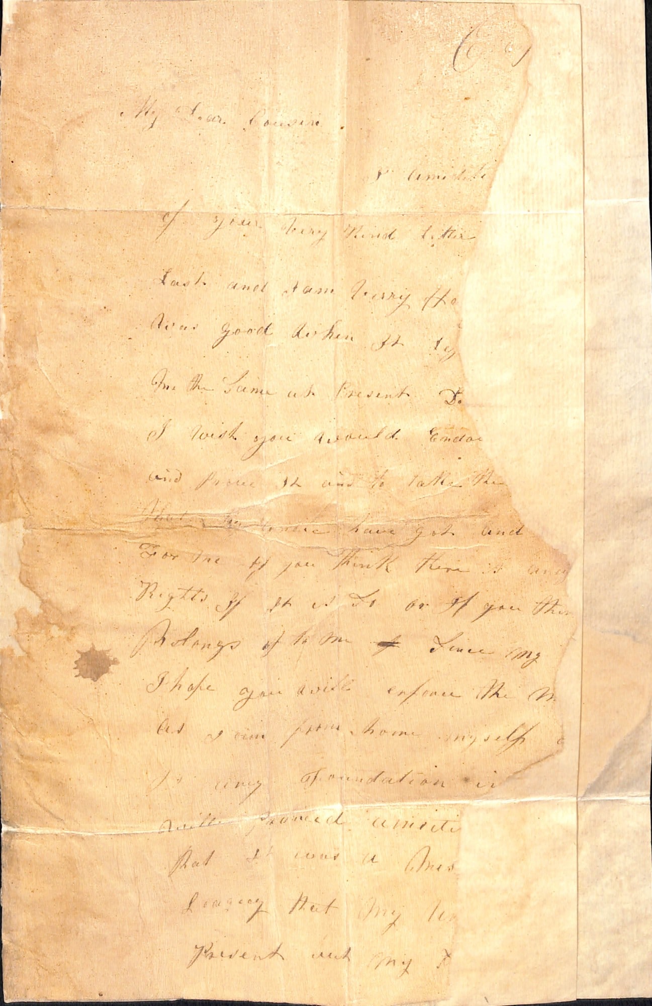 Title: G.B - Military / Cornwall 1839 (Nov. 1) Description: Entire letter written by Pte Thomas - 8