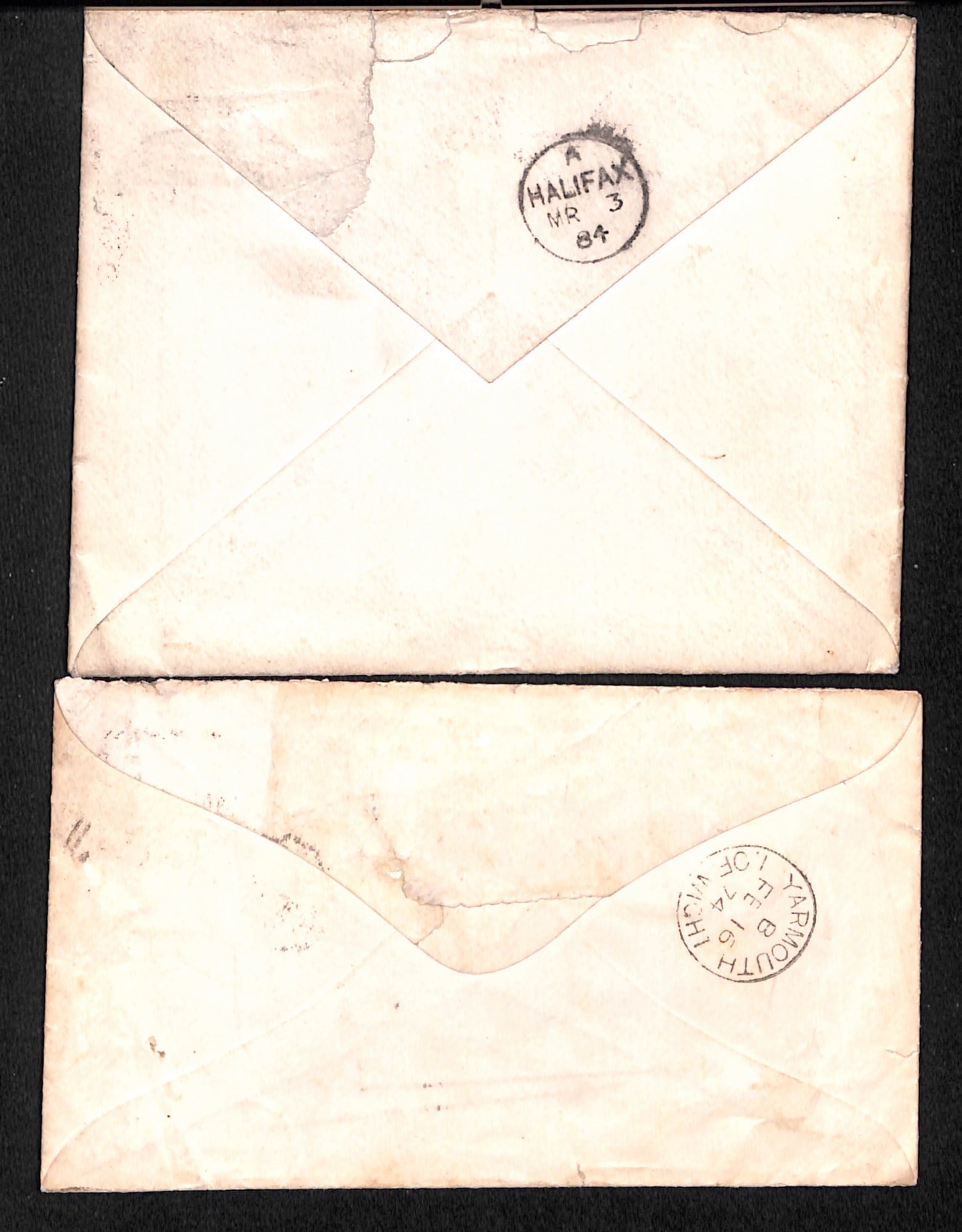 Title: Autographs - Lord Tennyson 1884 (Mar 1) Description: Cover from Yarmouth , Isle of Wight, - 2