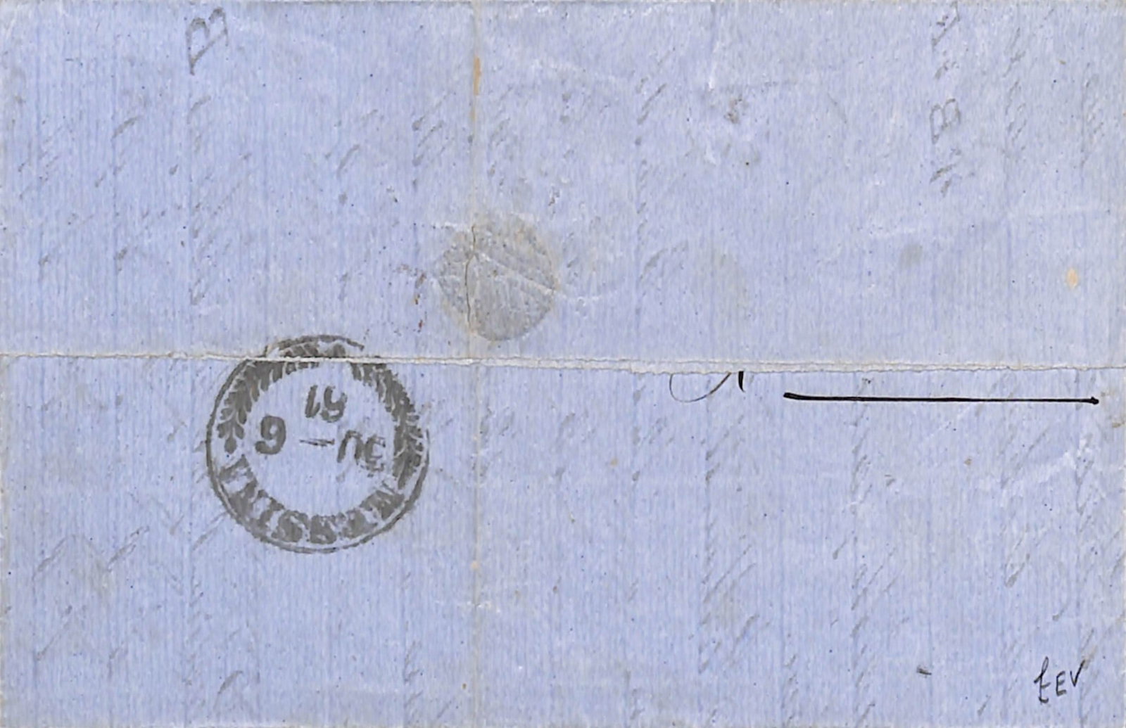 Title: Malta 1861 (June 28) Description: Entire letter to Sicily franked G.B large crown perf 14 - 2