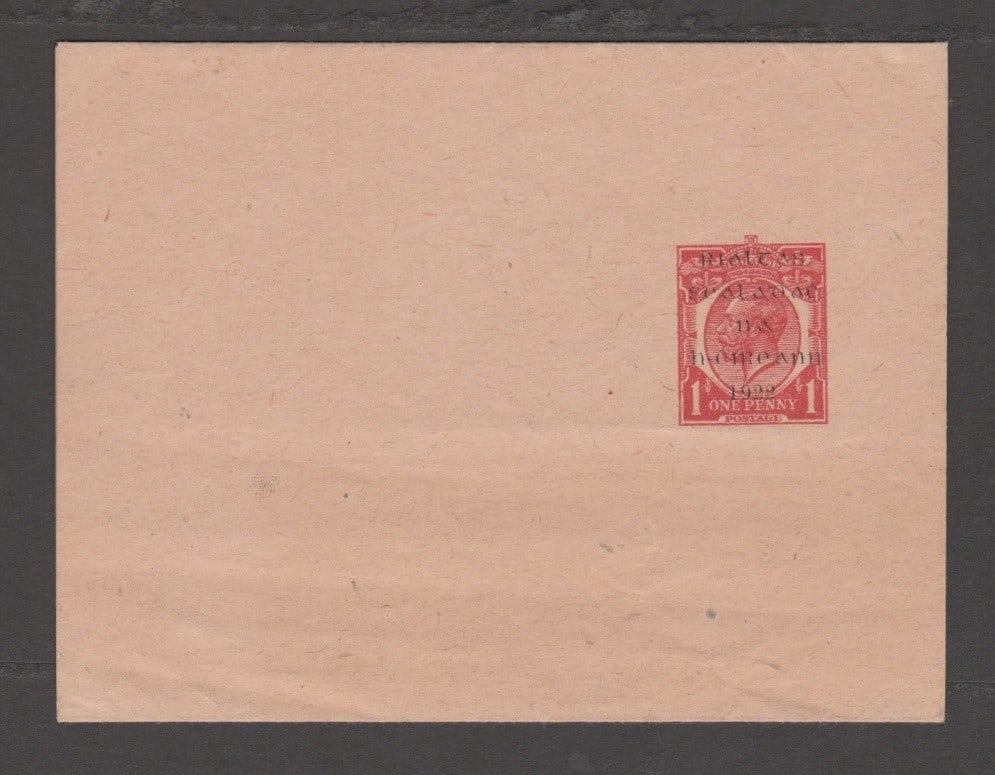Title: Great Britain - Ireland 1922 Description: GB 1d newspaper wrapper with scarce 1922 Irish Free: Title: Great Britain - Ireland 1922 Description: GB 1d newspaper wrapper with scarce 1922 Irish Free State trial overprint. Condition: New Delivery option: Collection & Delivery Location: W1D