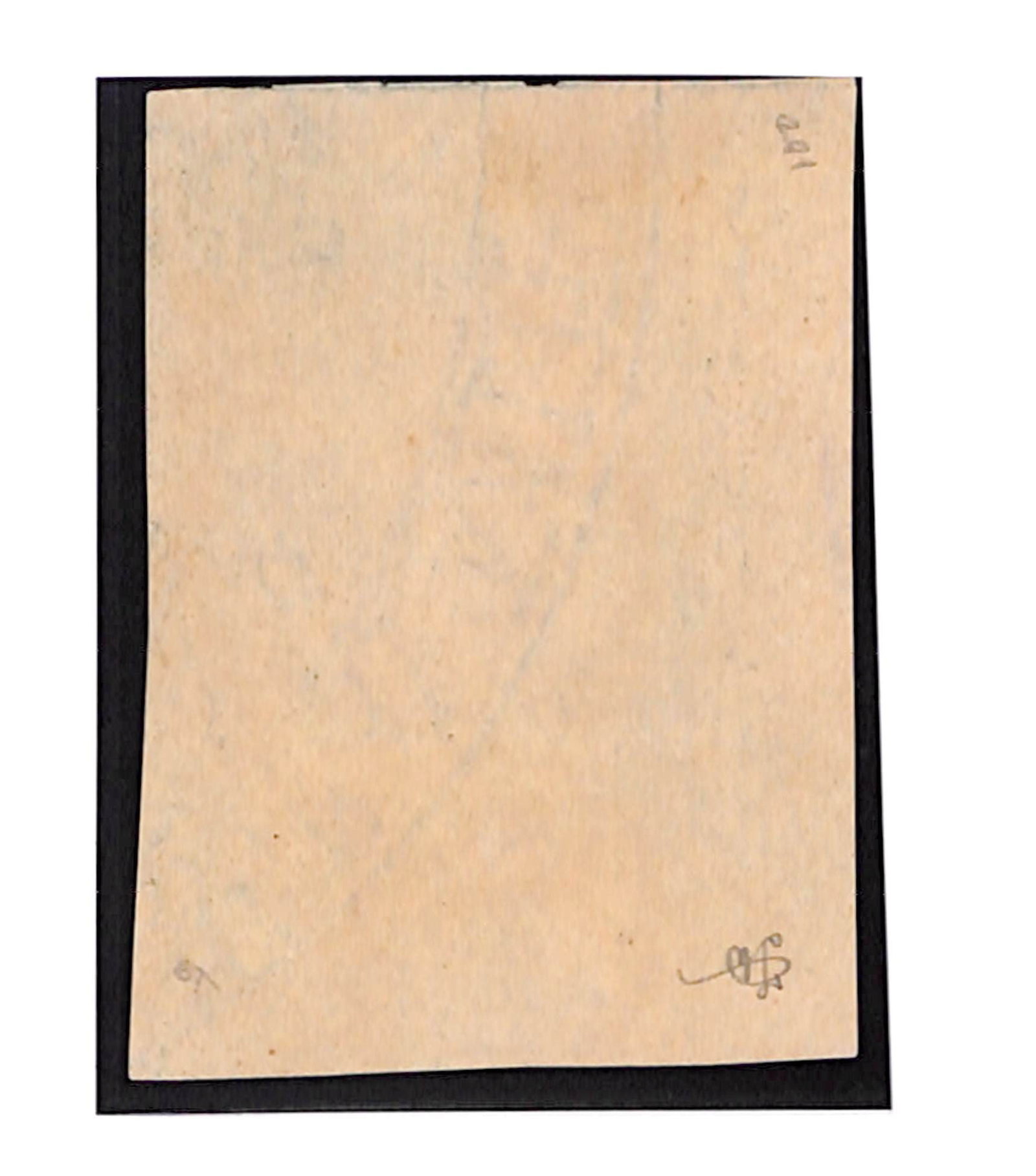 Title: India 1854 Description: 1854 ½a Indigo die I, left marginal block of six (2x3) from the - 2