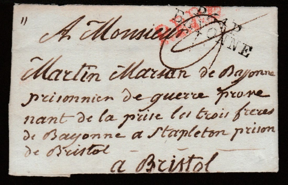 Title: Great Britain - Military - P.O.W. Mail 1906 (Nov . 15) Description: Entire letter with "P. (1 of 4)