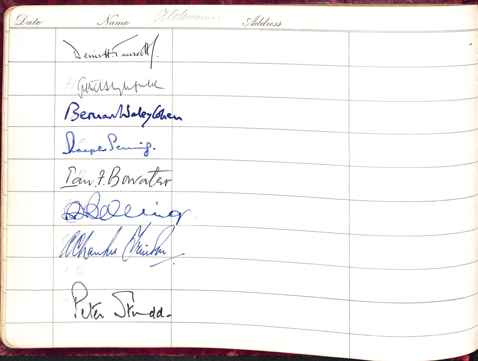 Title: Visitors Autograph Book Description: Lot Visitors Book 12 Downing Street 1973-1991 Supe - 19