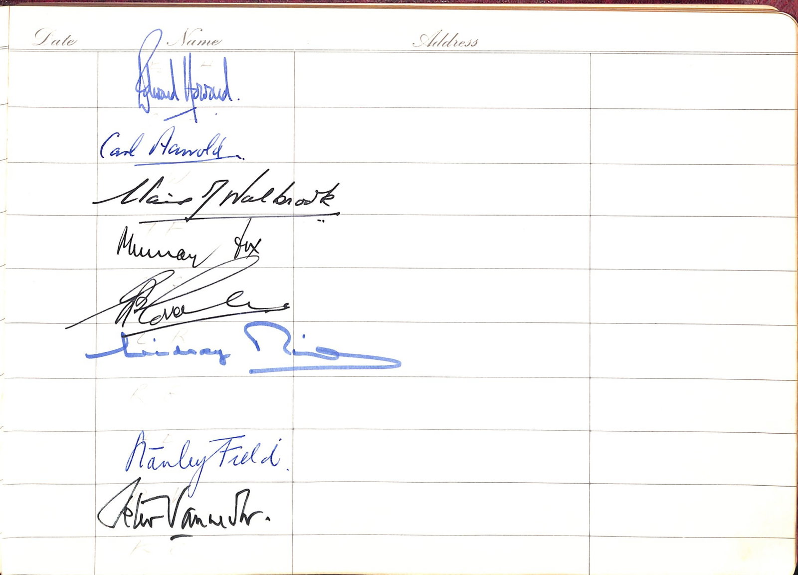 Title: Visitors Autograph Book Description: Lot Visitors Book 12 Downing Street 1973-1991 Supe - 20