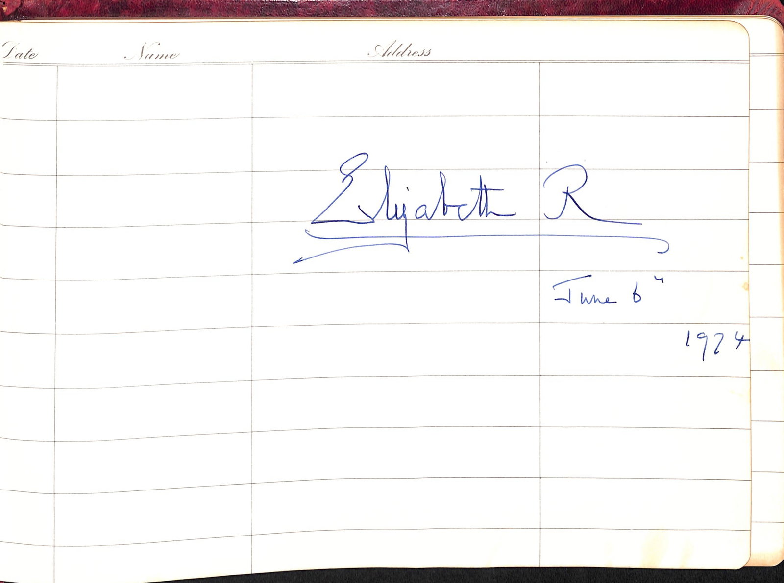 Title: Visitors Autograph Book Description: Lot Visitors Book 12 Downing Street 1973-1991 Supe - 2