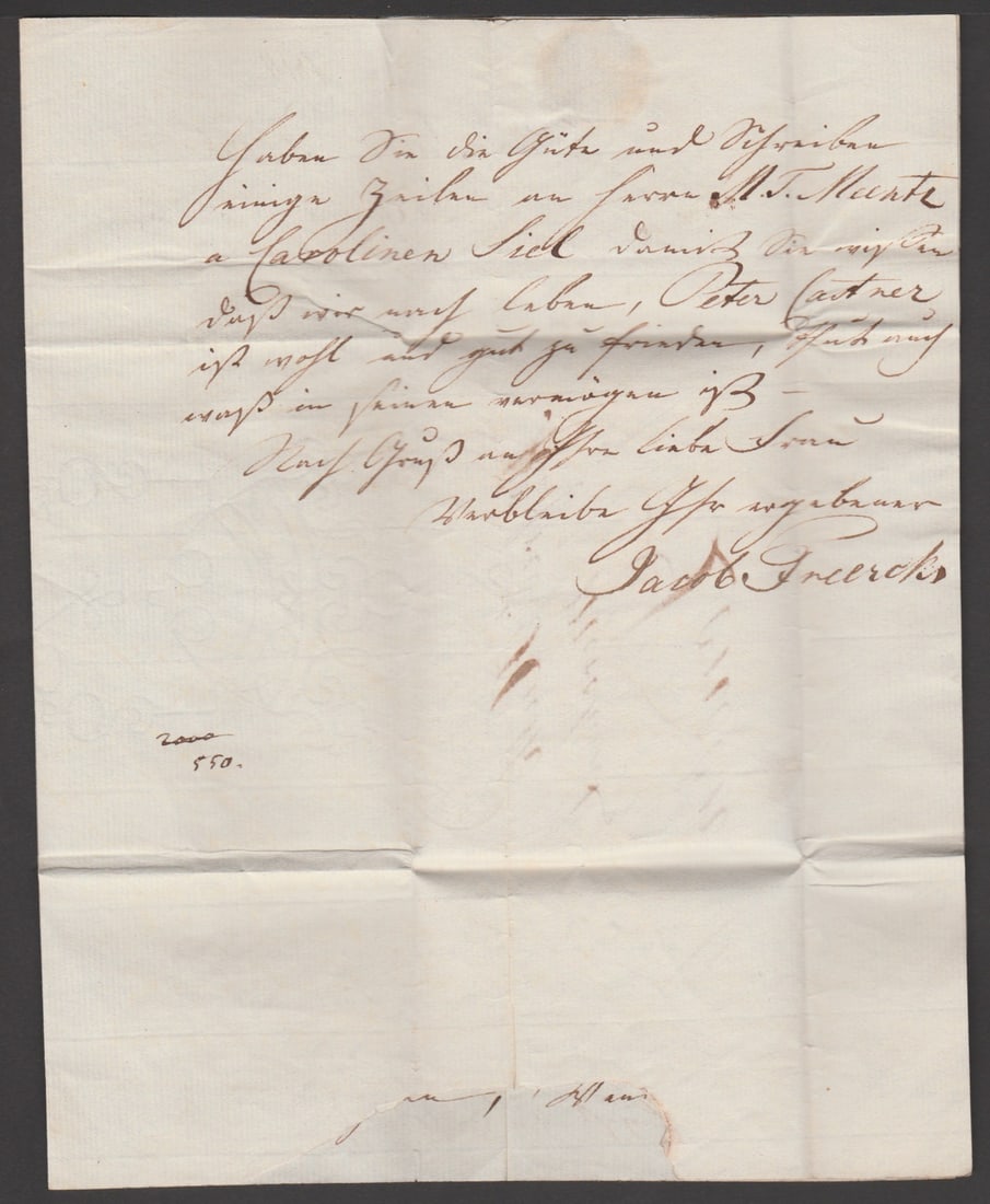 Title: Great Britain / Ship Letters / Ramsgate 1814 Description: Entire letter from La Guayra to - 3