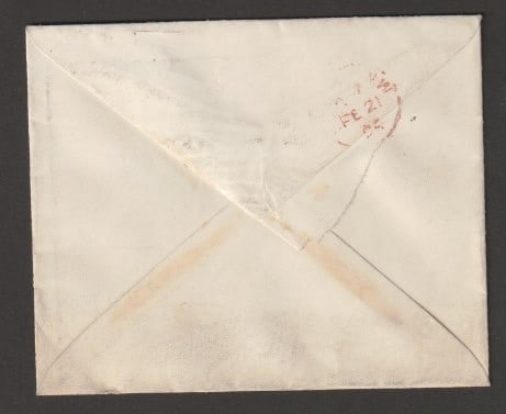 Title: G.B. - Paquebots / Italy 1894 (Feb 18) Description: Cover to England franked G.B. 1/2d and 1d - 2