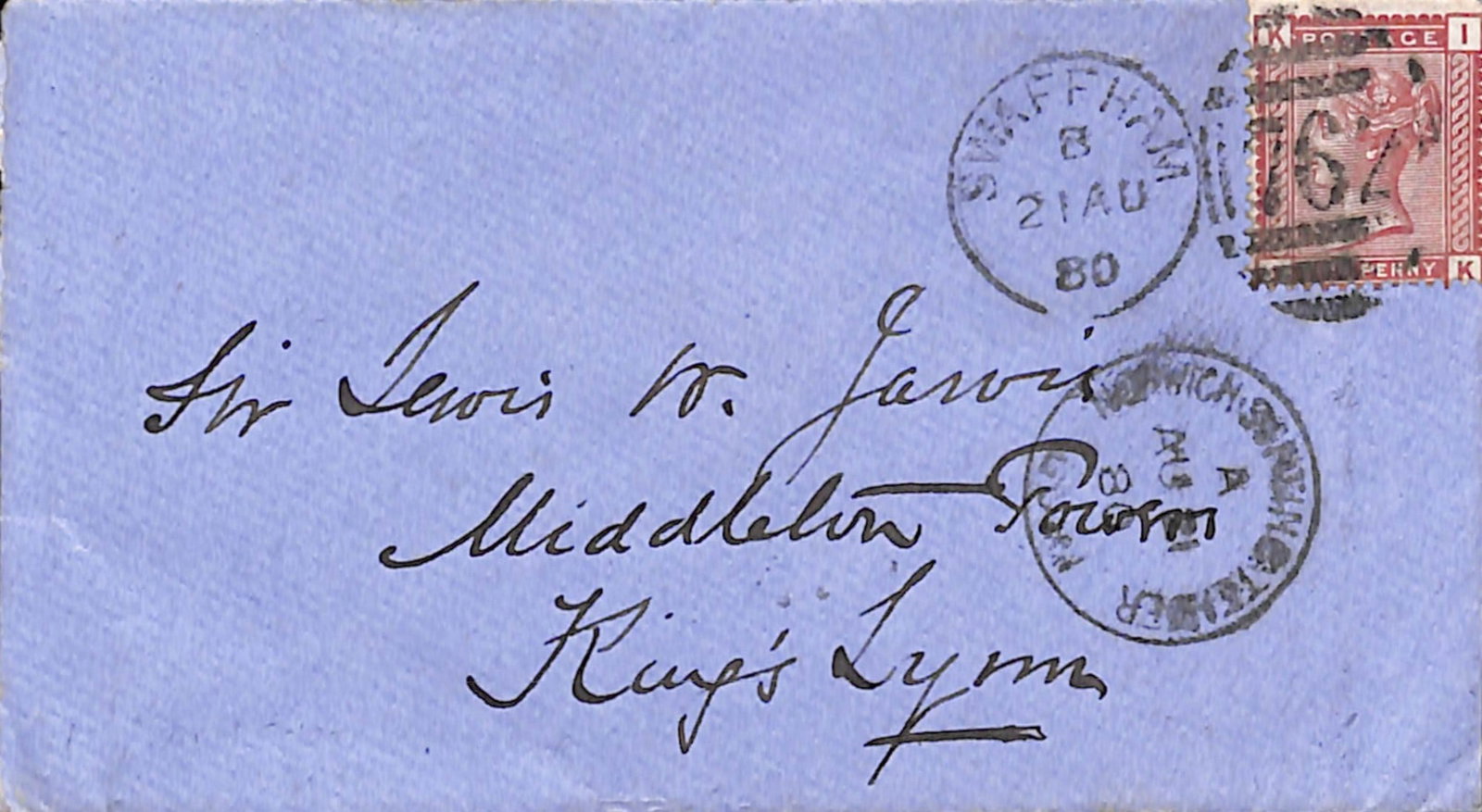 Title: G.B - T.P.O's 1880 Description: 1880 Cover from Swaffham to Kings Lynn with "NORWICH: Title: G.B - T.P.O's 1880 Description: 1880 Cover from Swaffham to Kings Lynn with "NORWICH SORTING TENDER/DOWN" c.d.s on the front. Condition: Used Delivery option: Collection & Delivery