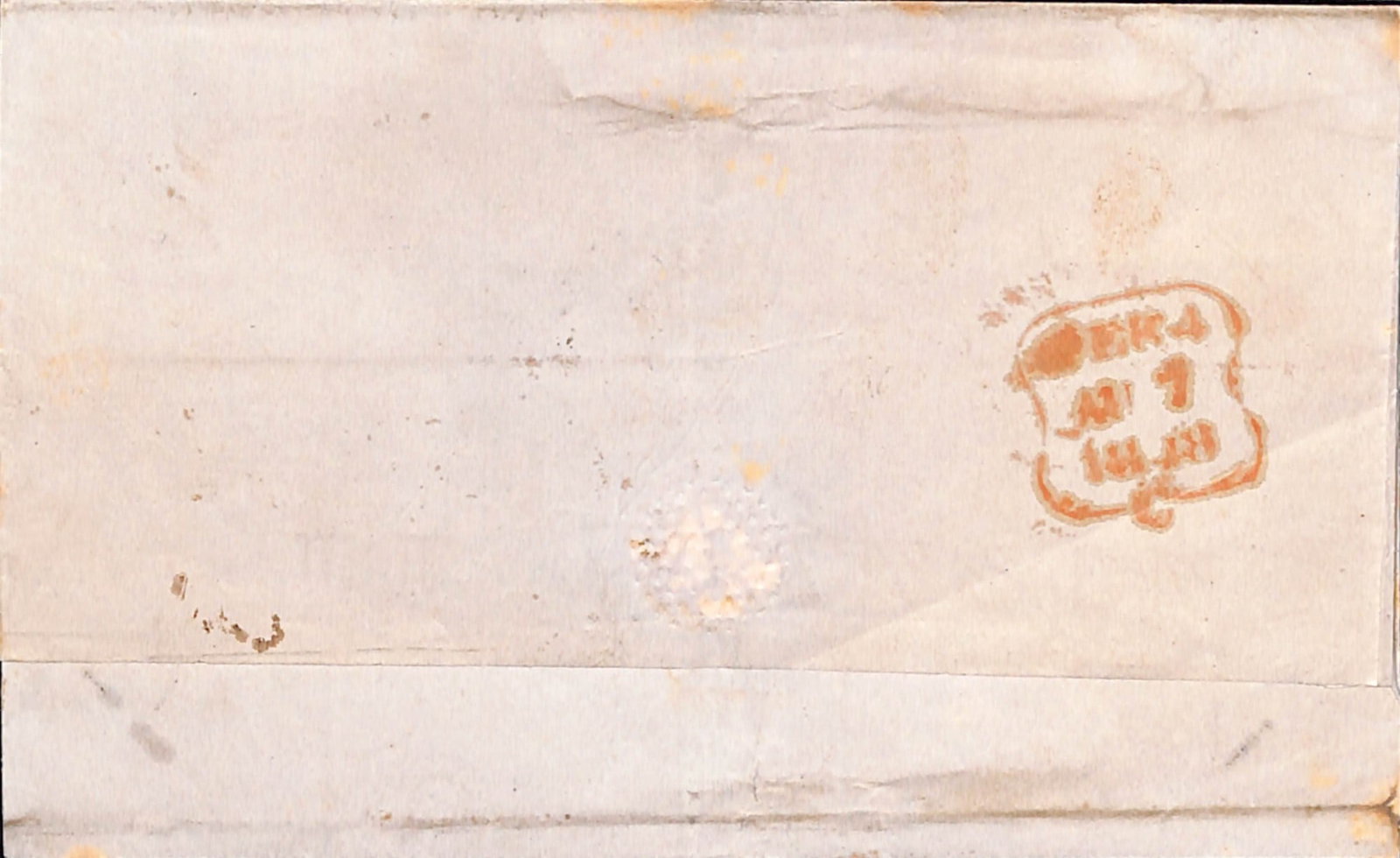 Title: G.B. - Ship Letters - London 1848 (Aug 7) Description: Entire from Havre to London, posted - 2