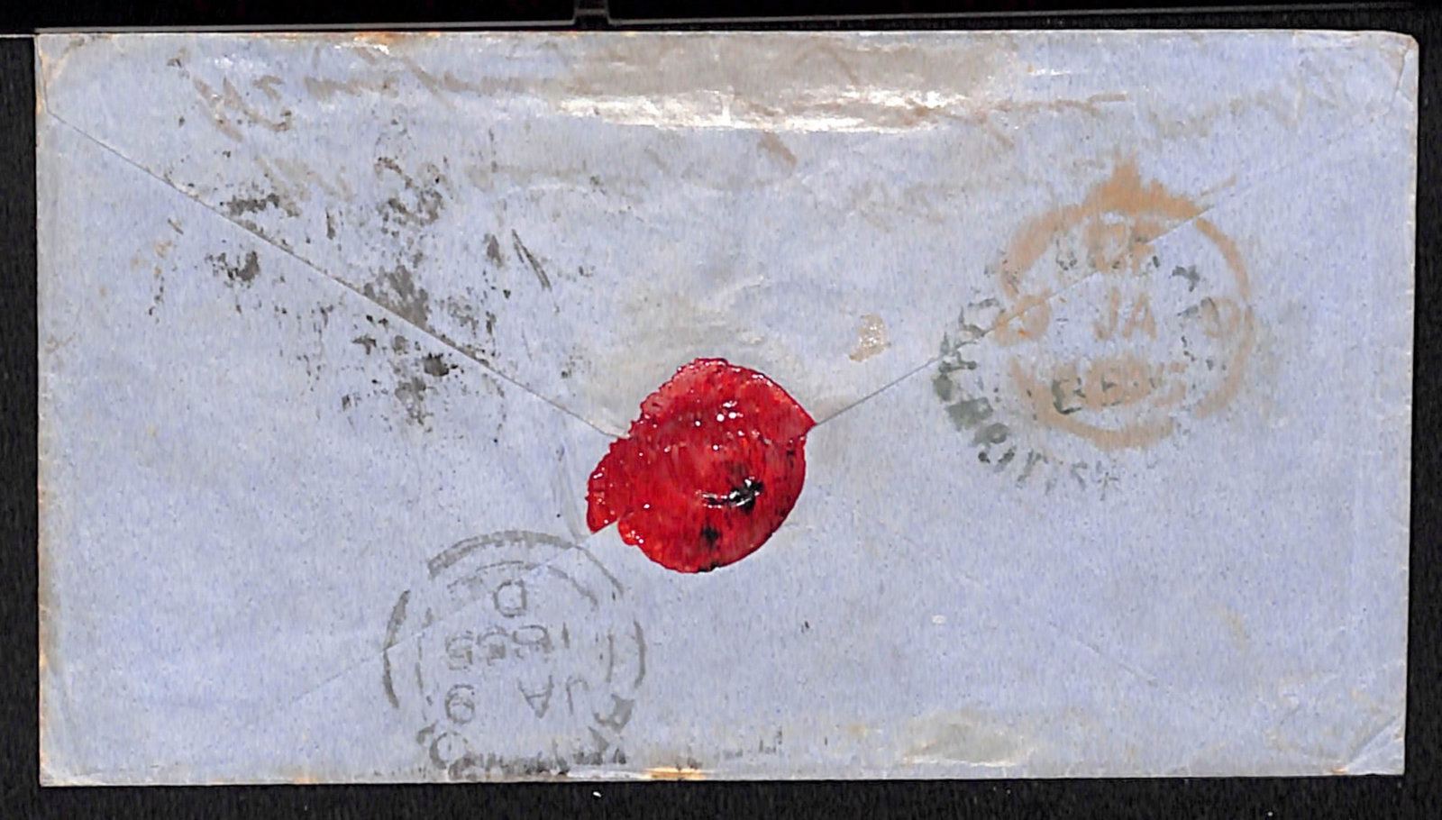 Title: G.B. - Crimean War 1854 Description: Cover to England bearing GB die I perf 16 1d red strip - 2