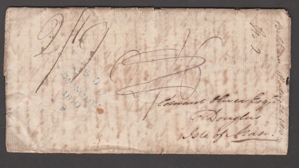 Title: G.B Military / Maritime-Falmouth 1810 (Oct. 27) Description: Entire letter from Thomas: Title: G.B Military / Maritime-Falmouth 1810 (Oct. 27) Description: Entire letter from Thomas Oliver, an officer in the 30th Regt at Belham near Lisbon, with very good content on the war (accompanying