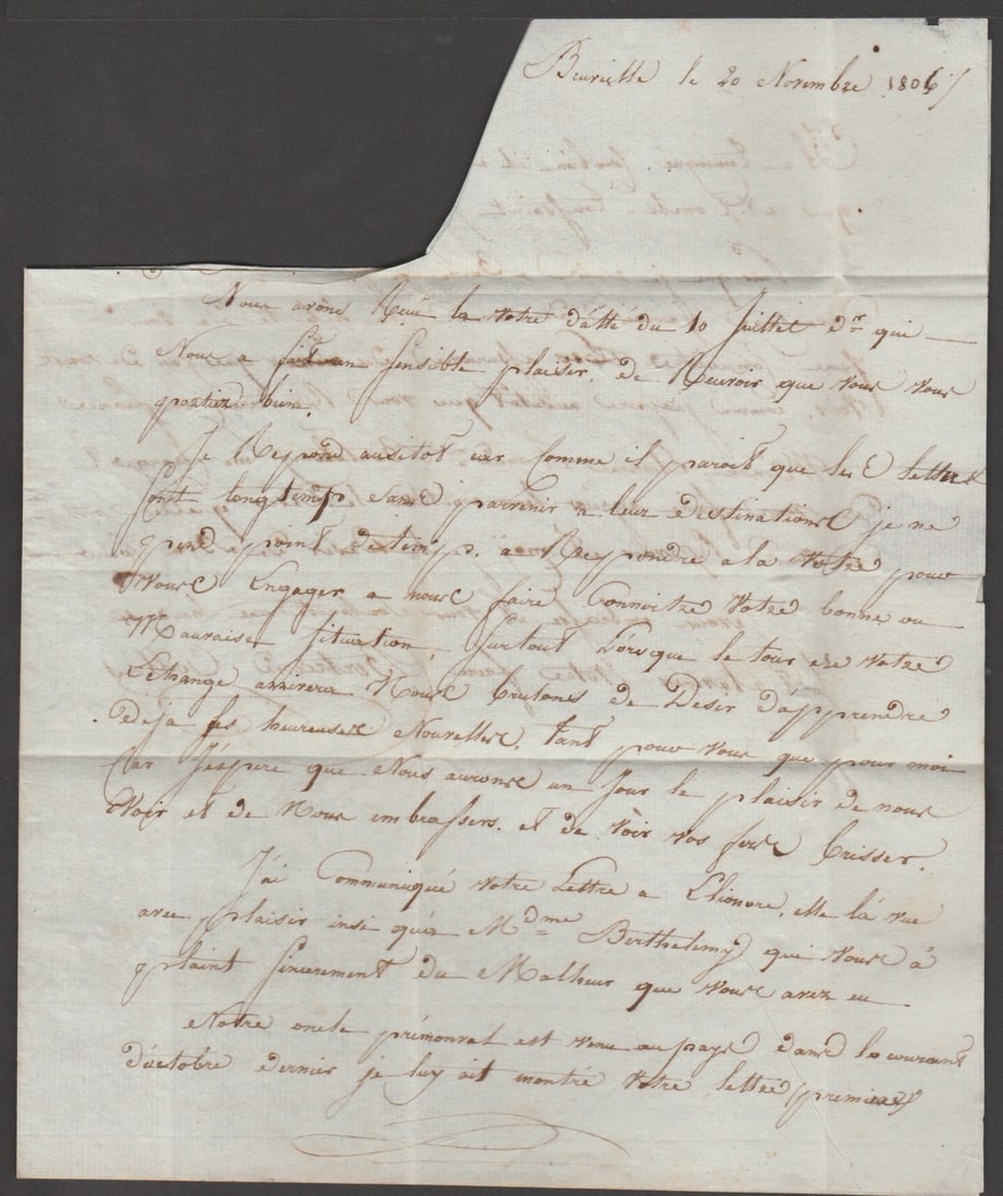 Title: G.B. - Military - P.O.W Mail 1806 (Nov. 20) Description: Entire letter (small part cut - 3
