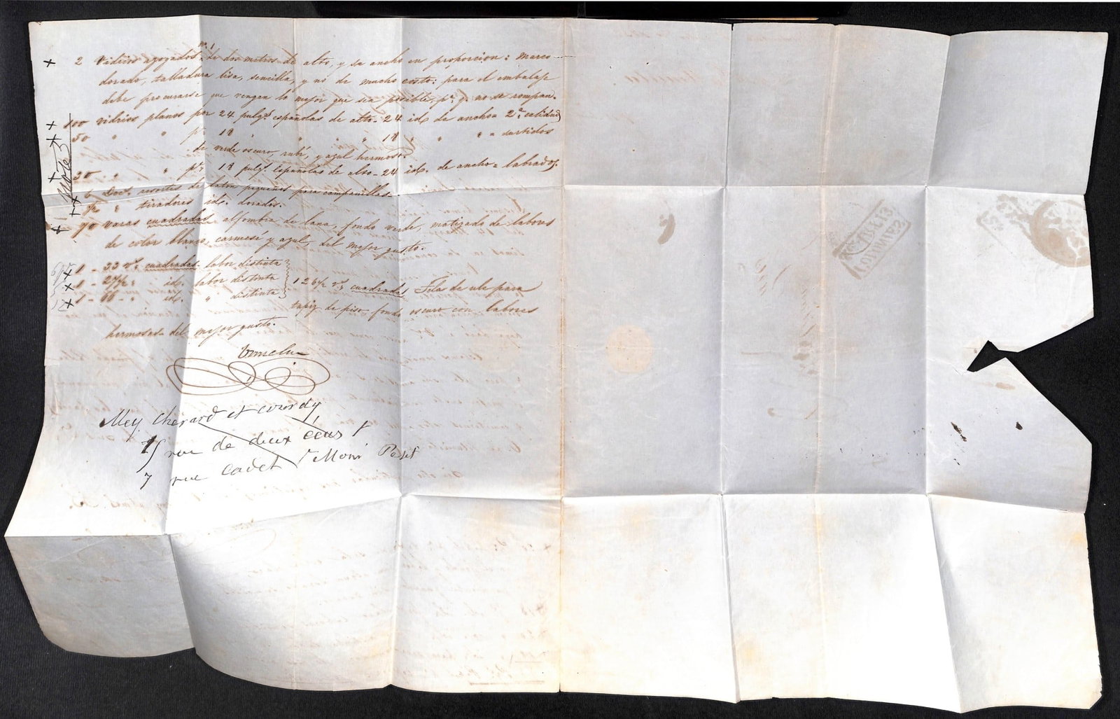 Title: Guatemala / British Honduras 1852 (July 1) Description: Entire letter from Guatemala to - 4