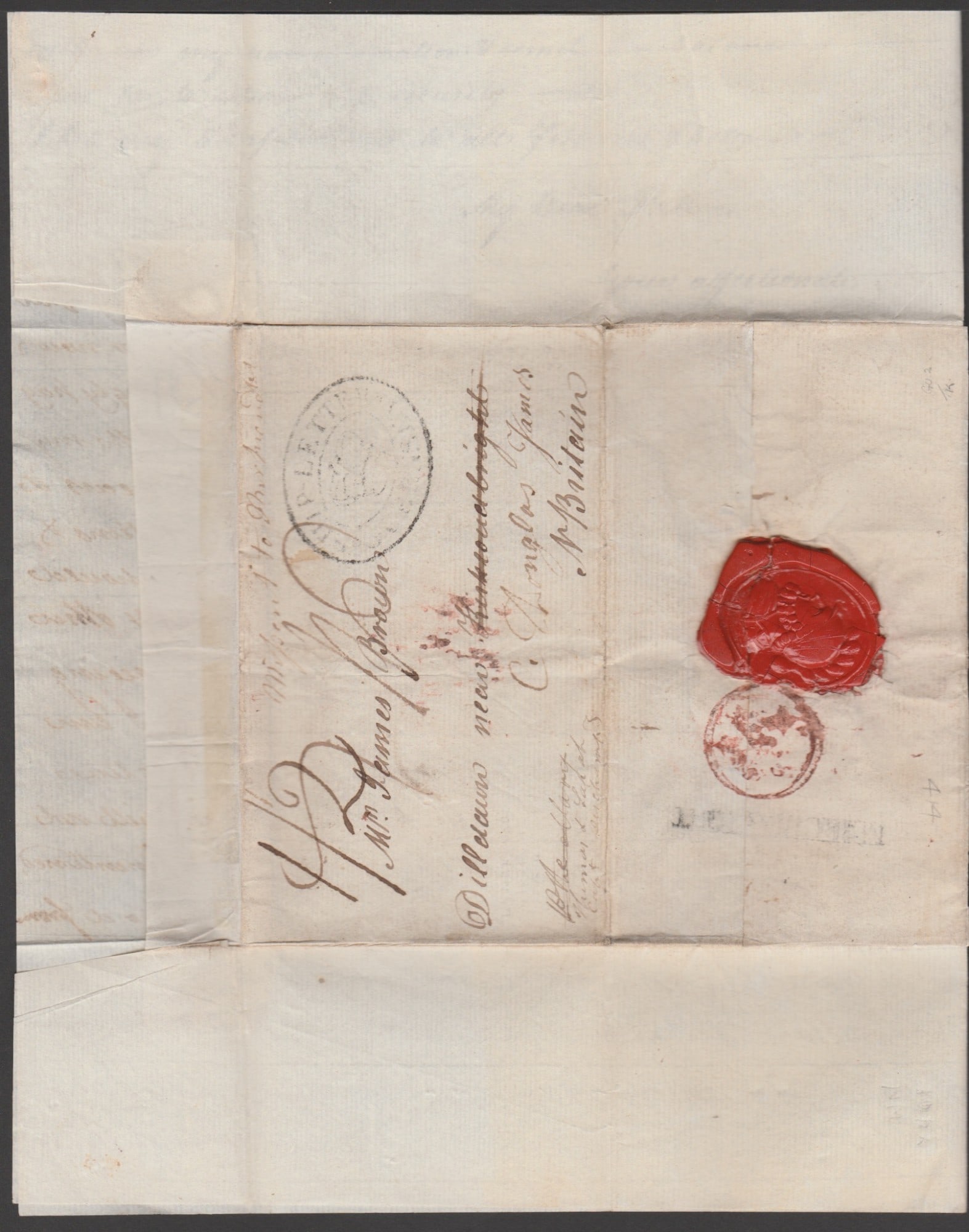 Title: G.B. - Channel Islands / Ship Letters - Guernsey 1804 Description: Entire letter (upper - 4