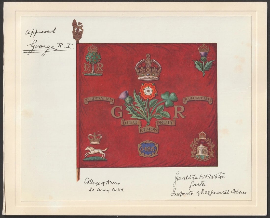 Title: Royalty 1938 signed King George VI approved George R.I. 20th May 1938 Christmas card for (1 of 7)