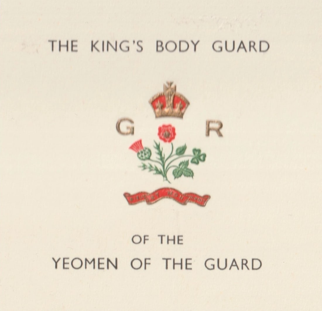 Title: Royalty 1938 signed King George VI approved George R.I. 20th May 1938 Christmas card for - 5