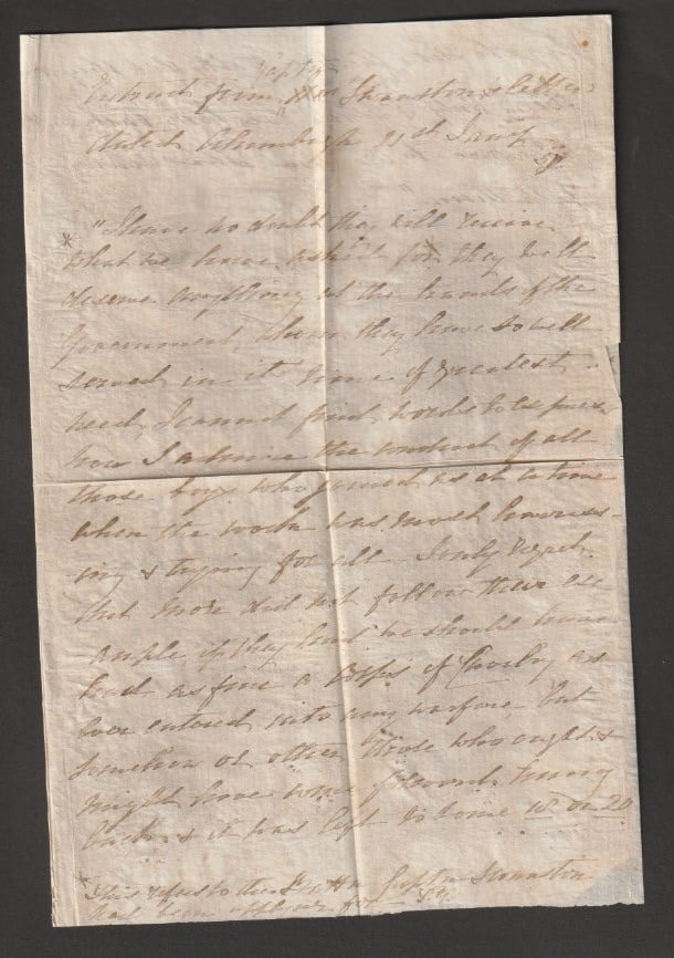 Title: Crash & Wreck 1858 (Feb 9) Description: Envelope (faulty and with stamps missing) with - 5