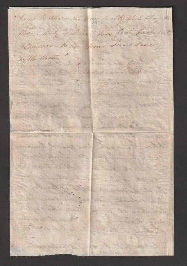 Title: Crash & Wreck 1858 (Feb 9) Description: Envelope (faulty and with stamps missing) with - 6