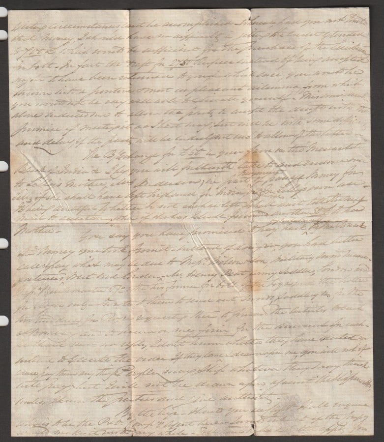 Title: Crash & Wreck 1858 (Feb 9) Description: Envelope (faulty and with stamps missing) with - 8
