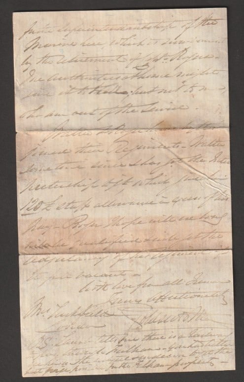 Title: Crash & Wreck 1858 (Feb 9) Description: Envelope (faulty and with stamps missing) with - 9