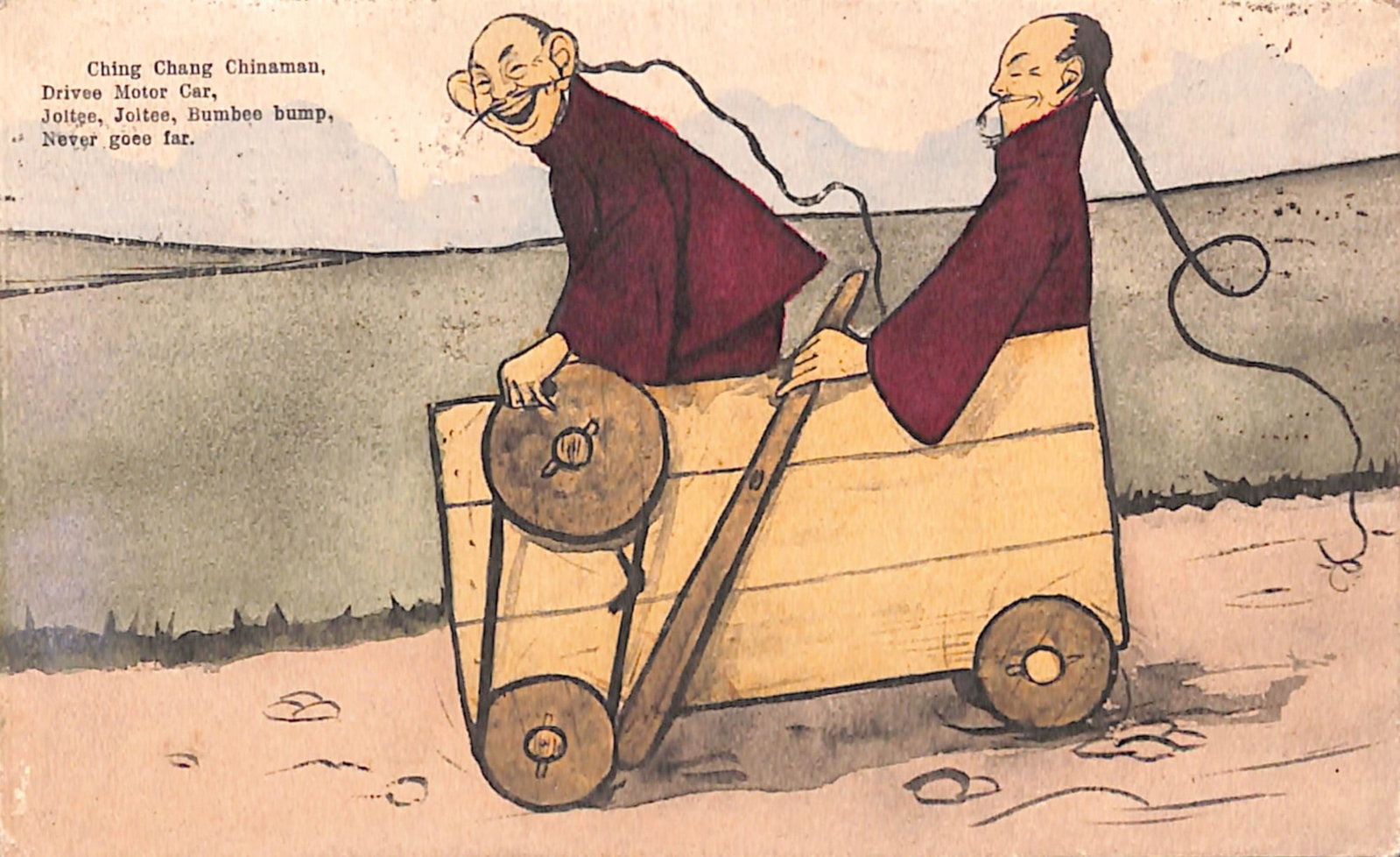 Title: G.B - Machines 1905 (May 19) Description: Picture postcard franked 1/2d, cancelled by the - 2
