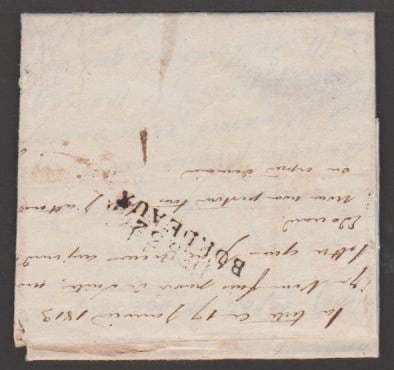 Title: Great Britain - Military - P.O.W. Mail 1812 (Dec. 4) Description: Entire letter from a French - 2