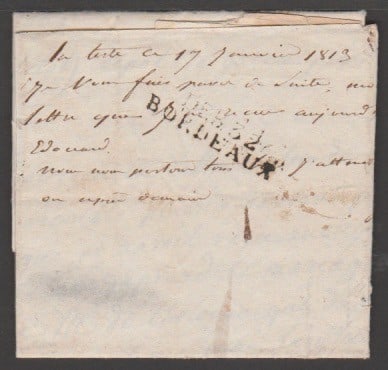 Title: Great Britain - Military - P.O.W. Mail 1812 (Dec. 4) Description: Entire letter from a French - 3