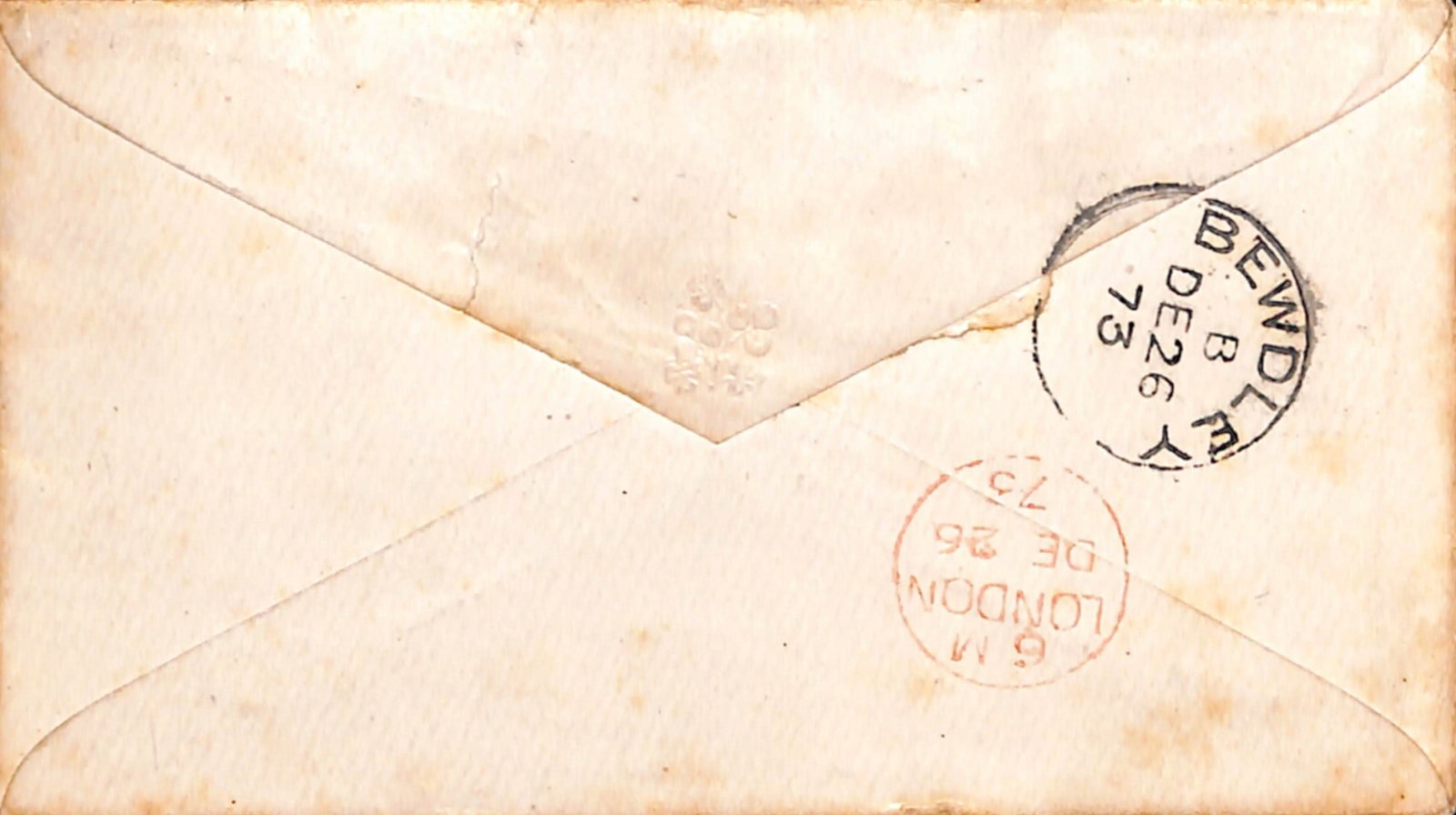 Title: G.B - T.P.O's 1873 (Dec 23) Description: Cover with 1d red cancelled by "S.E.T.P.O" c.d.s - 2