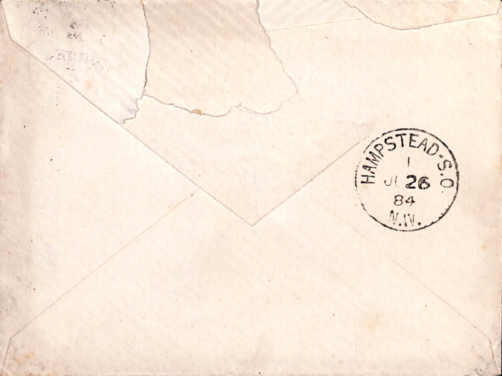 Title: G.B - Ship Letters - Southampton 1884 (June 26) Description: Cover to London franked France - 2