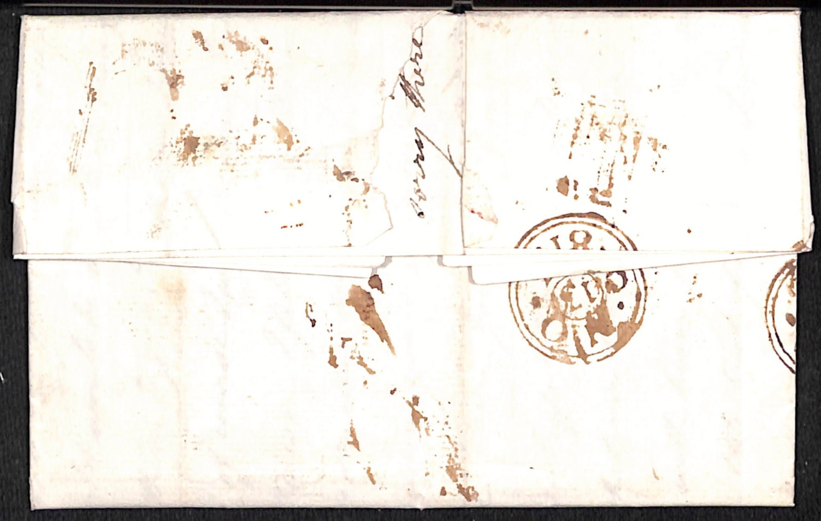 Title: St. Helena 1813 (Aug 13) Description: Entire letter from St. Helena to England with "SHIP - 2