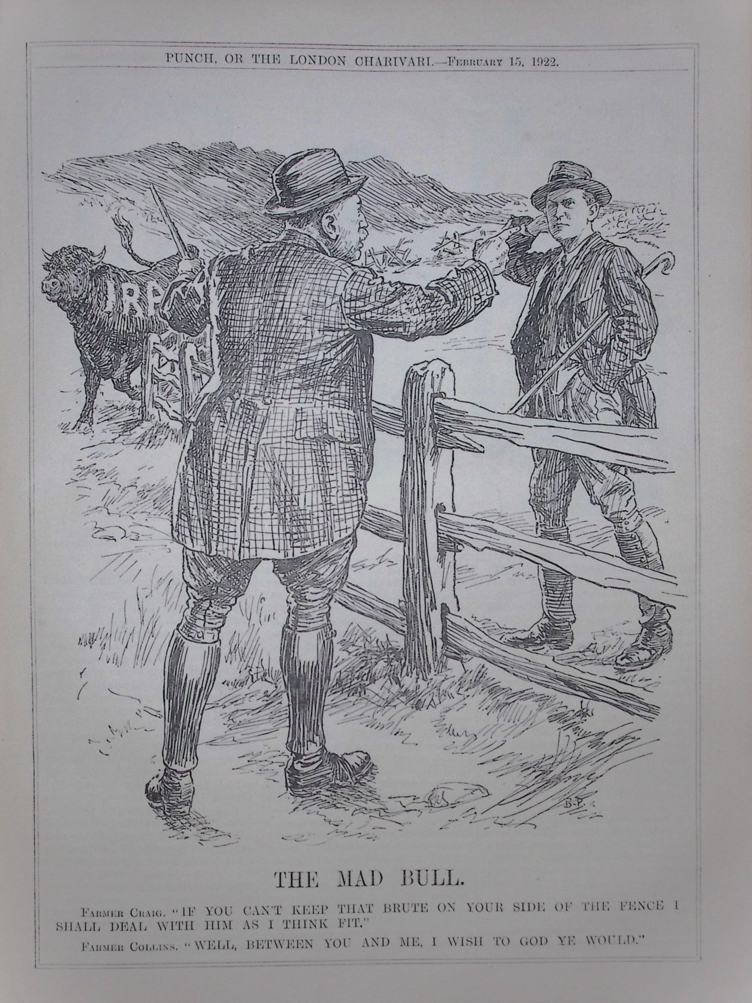 Michael Collins 4 Rare Antique Prints Irish Civil War 1922 Bound Punch Book - 2