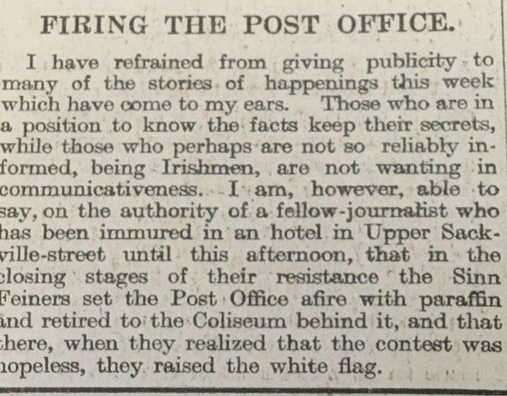 Irish Easter Rising 1916 Padraig Pearse Letter of Surrender, GPO In Ruins Rare Newspaper - 8