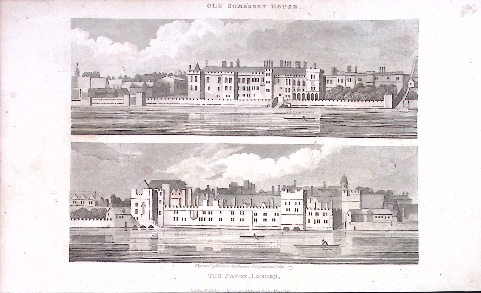 The Savoy London Antique Georgian 200 Years-Old Steel-Engraving-228: Title: The Savoy London Antique Georgian 200 Years-Old Steel-Engraving-228 Description: This London Georgian Antique Print Was Removed from a First Edition of. The Beauties of England and Wales