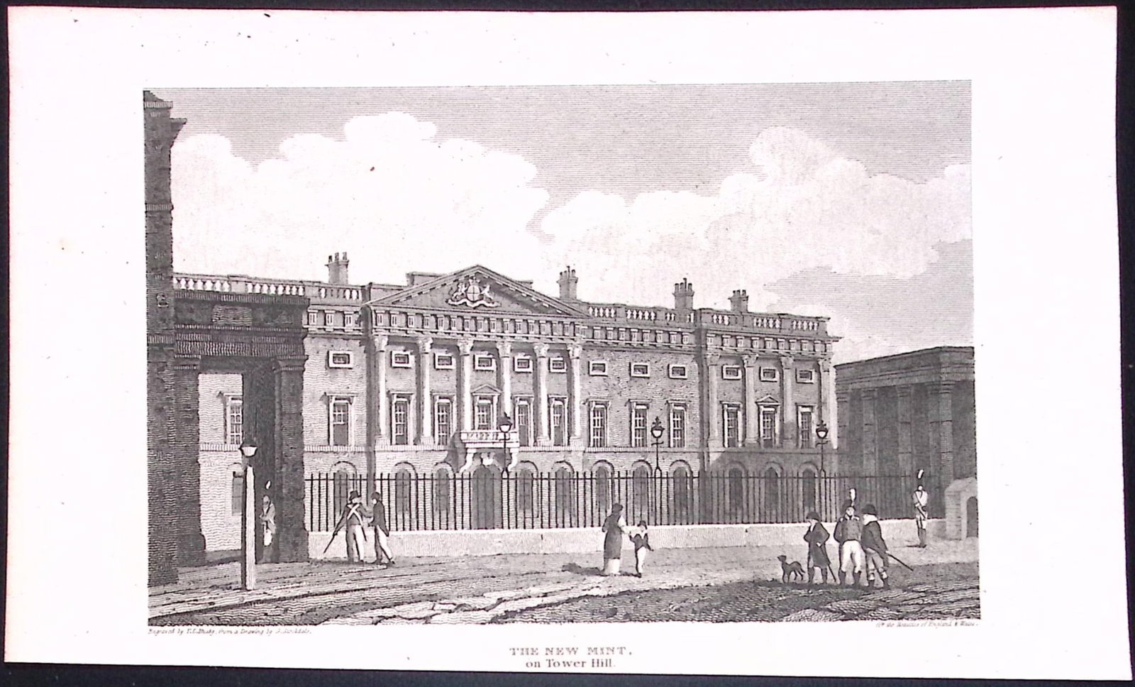 The New Mint Tower Hill London Antique 200 Years-Old Steel-Engraving-233: Title: The New Mint Tower Hill London Antique 200 Years-Old Steel-Engraving-233 Description: This London Georgian Antique Print Was Removed from a First Edition of. The Beauties of England and