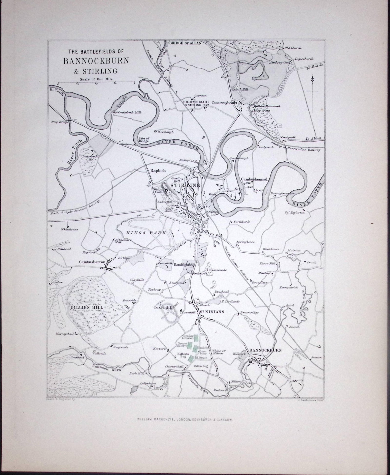 The Battlefields of Bannockburn & Stirling Scotland Antique 152 Years-Old Print-27: Title: The Battlefields of Bannockburn & Stirling Scotland Antique 152 Years-Old Print-27 Description: The Battlefields of Bannockburn & Stirling Scotland Antique 152 Years-Old Print-27 This