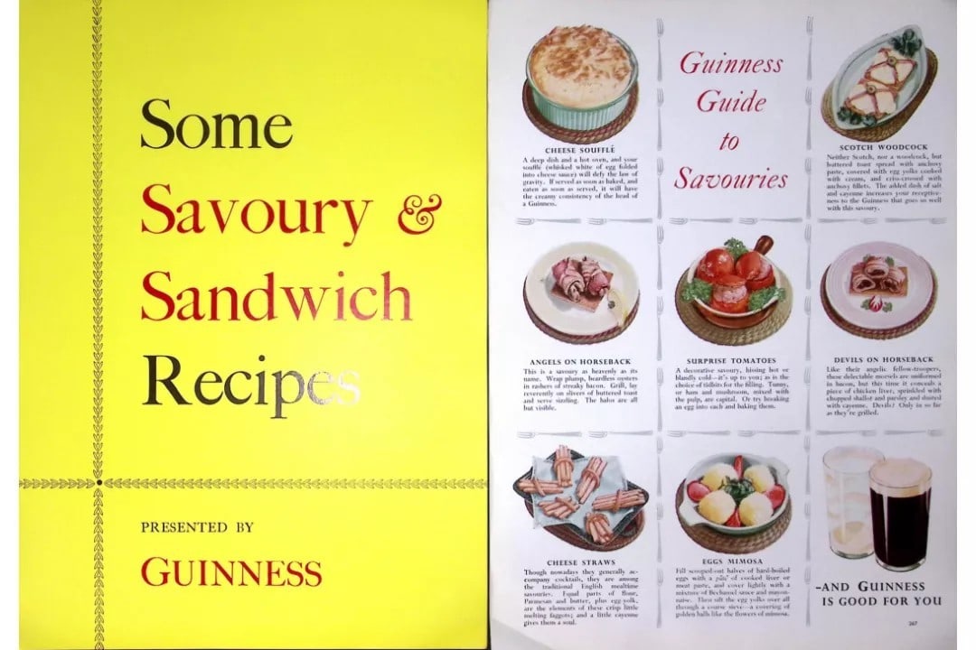 Guinness Guide Savoury & Sandwiches Recipes Coloured 60-Year-Old 4 Page Print: Title: Guinness Guide Savoury & Sandwiches Recipes Coloured 60-Year-Old 4 Page Print Description: Guinness Guide Savoury & Sandwiches Recipes Coloured 60-Year-Old 4 Page Print Measures