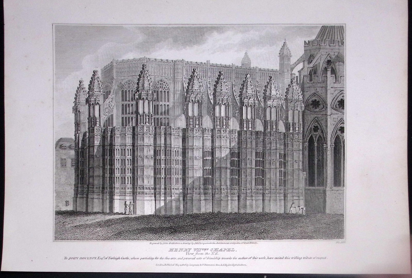 Westminster Abbey Henry VII Chapel 190 Years-Old John Britton Antique Steel Engraving-300.: Title: Westminster Abbey Henry VII Chapel 190 Years-Old John Britton Antique Steel Engraving-300. Description: Westminster Abbey Henry VII Chapel 190 Years-Old John Britton Antique Steel Eng