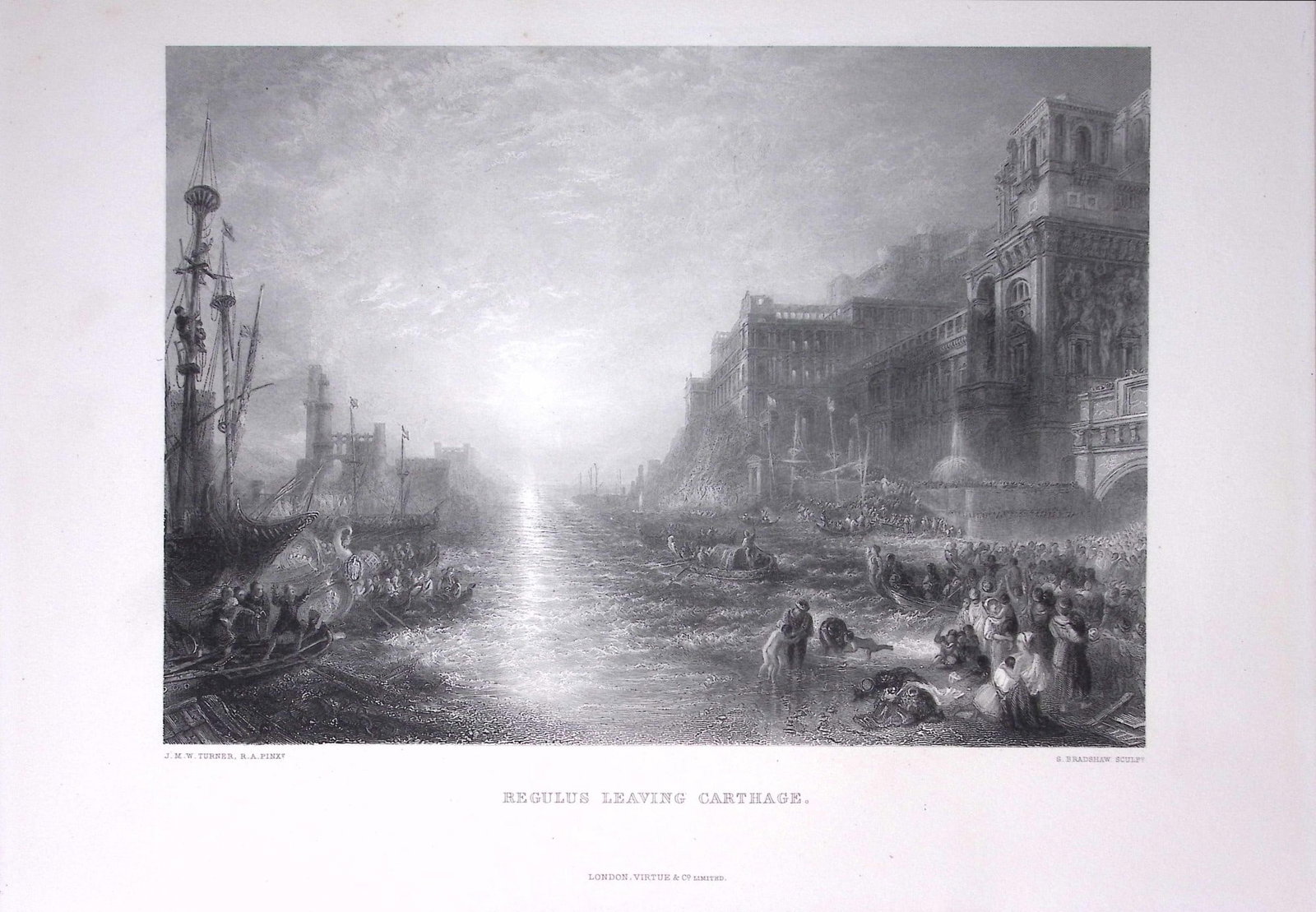 J.M.W Turner Mercury And Argus Antique Steel Engraving-20-TR: Title: J.M.W Turner Mercury And Argus Antique Steel Engraving-20-TR Description: This Antique Steel-Engraving Was Removed from a Edition Of. The Turner Gallery a Series of 120 Engravings