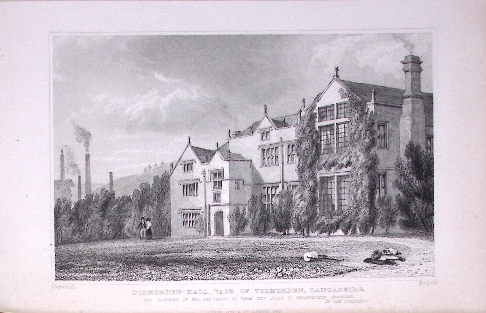 Todmorden Lancashire Antique 195 Years-Old Steel-Engraving-6: Title: Todmorden Lancashire Antique 195 Years-Old Steel-Engraving-6 Description: This Antique Steel Engraving Was Removed from a 195-Year-Old Edition of. Lancashire Illustrated in a Series of V