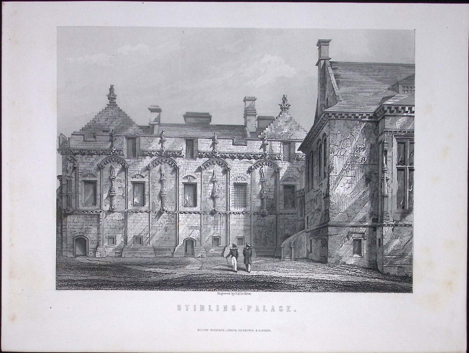 Stirling Palace Scotland Antique 152 Years-Old Engraving-24: Title: Stirling Palace Scotland Antique 152 Years-Old Engraving-24 Description: This Antique Print Was Removed from a First Edition of. Tytler's History of Scotland Published in 1873 By William