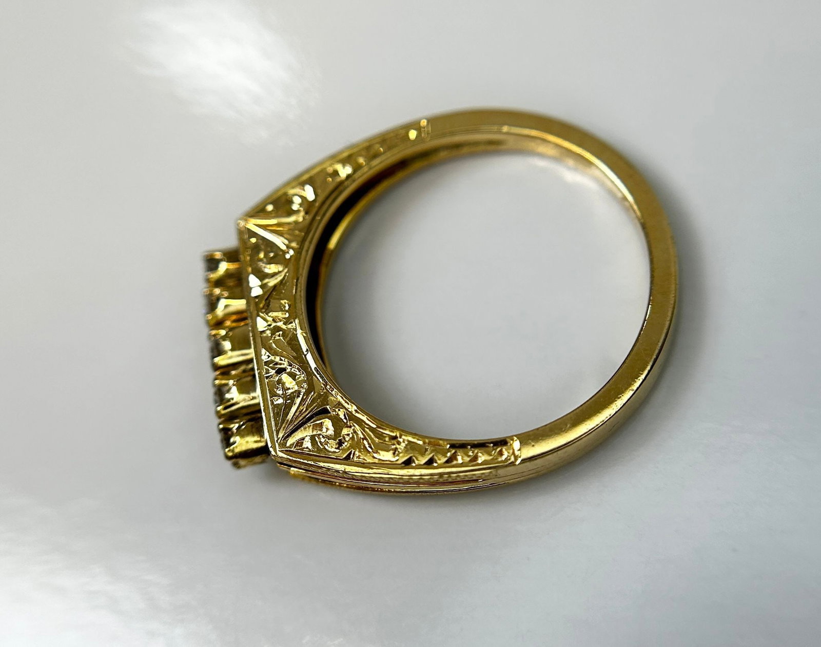 Beautiful Natural 0.18 CT VS Diamond Ring With 18k Gold - 5