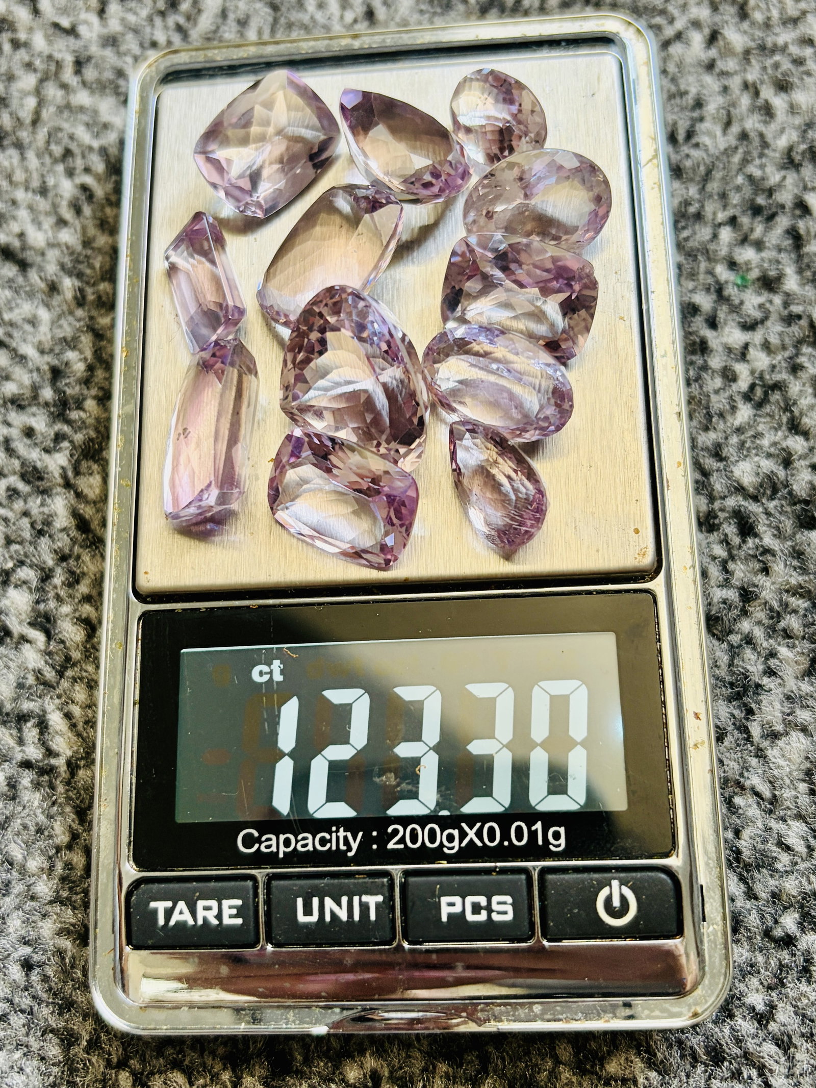 123.30ct Natural Pink Amethyst - 7