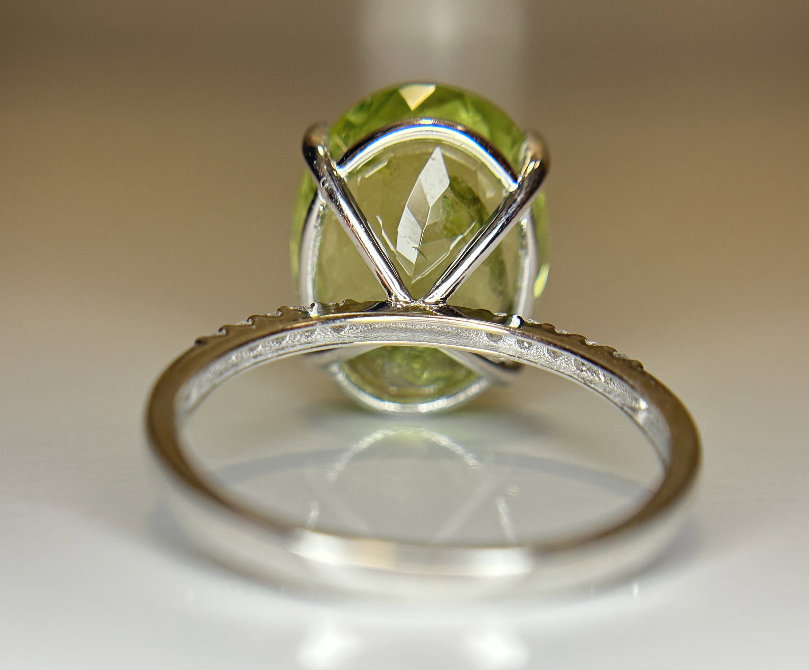 Beautiful 8.17 CT Natural Aquamarine Ring With Natural Diamonds & 18k White Gold - 7