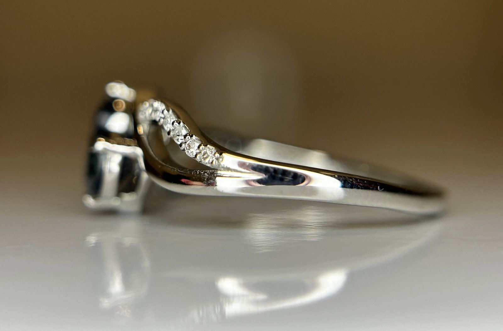 Beautiful 1.05 CT Unheated Ceylon Blue Sapphire Diamonds & 950 Platinum - 5